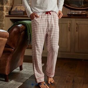 Men's Red Plaid Lounge Pants